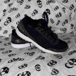Sam Edelman Women’s Dax Sparkle Tweed Blue/Black Lace Up Fashio Sneakers Size 7